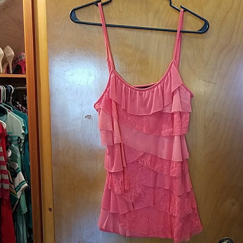 Spaghetti string tank top.