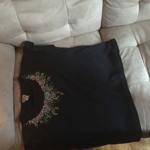 Sequin black tee