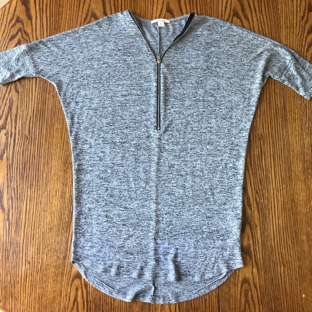 Grey zipper dress