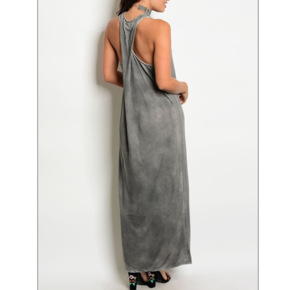 Acid Washed Maxi Dress - Picture 7 of 7