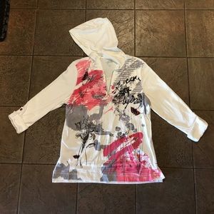 Style & Co. 3/4 length Top with Hood