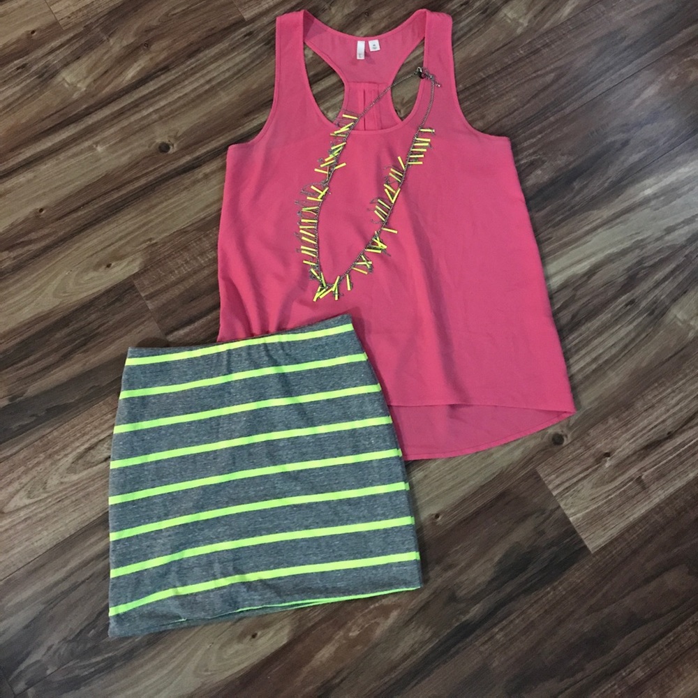 Lush skirt & necklace