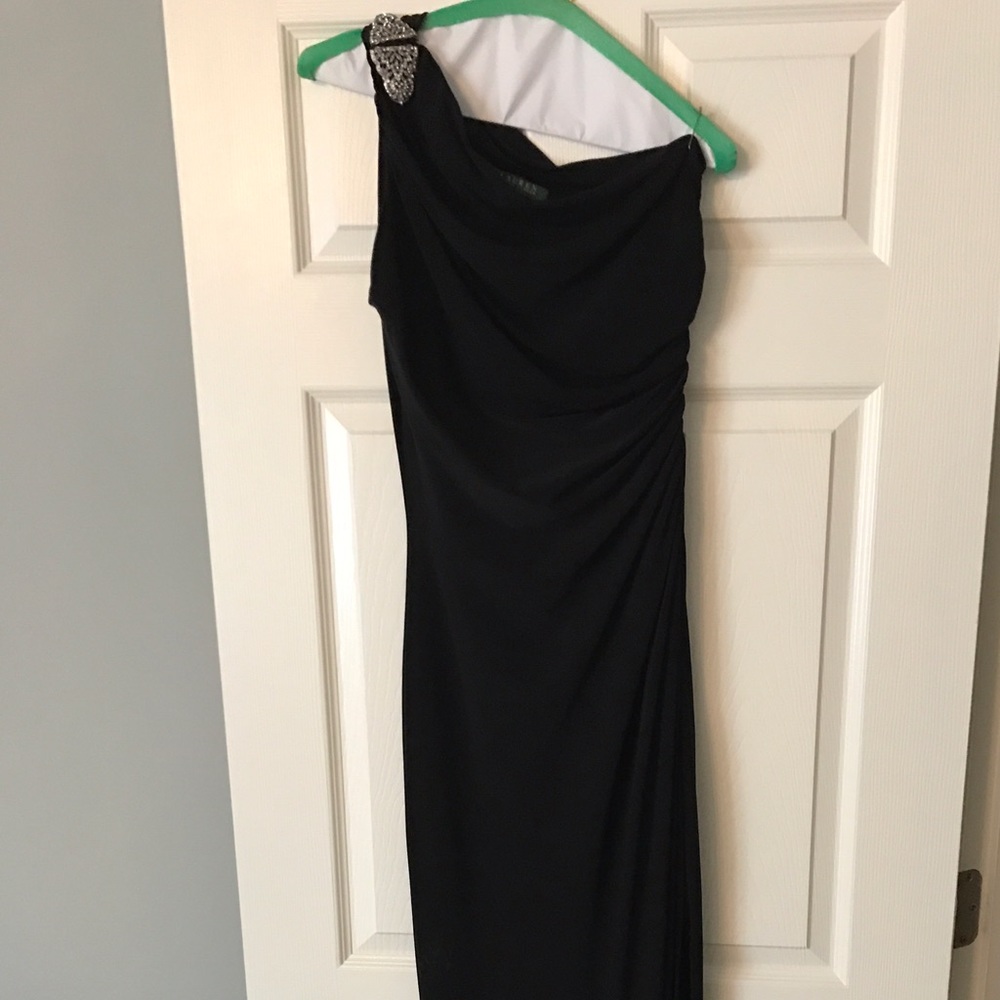 Lauren Long Black Formal Dress Size 6