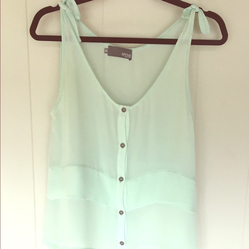MYNE Silk Aqua Top