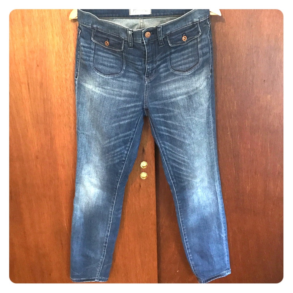 Madewell High Riser Crop jeans.