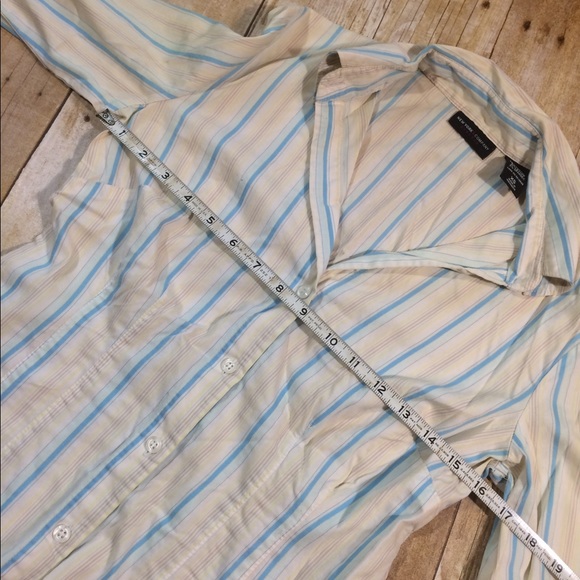 Ny&Co 3/4 sleeve fitted button down blouse - Picture 5 of 7