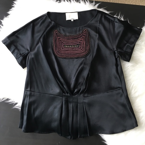 3.1 Phillip Lim Crystal Beaded Blouse - Picture 2 of 6