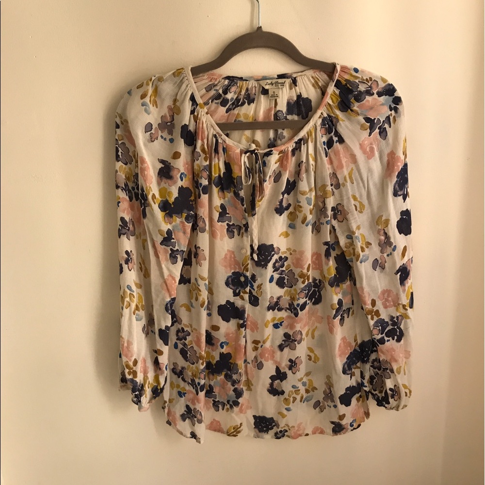 Watercolor Lucky Long sleeved blouse