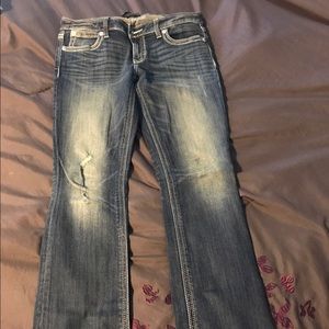 Express Jeans. Stella low rise barely boot size 8R