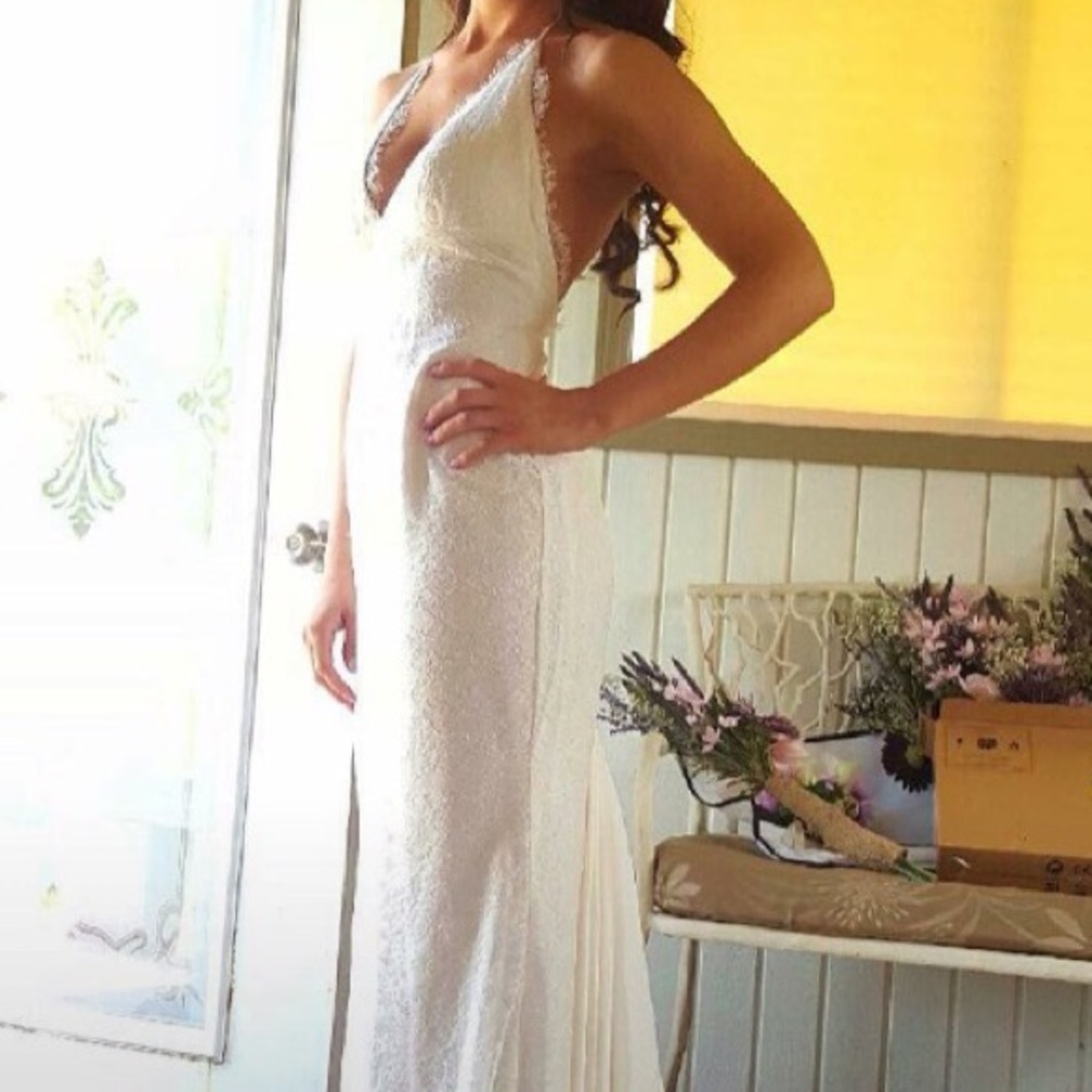 Jamie Miller- low back wedding dress