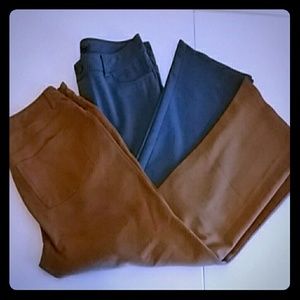 2 pairs Faded Glory stretch pants
