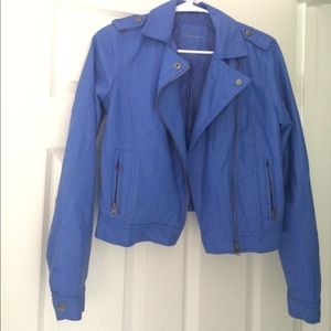 Aeropostale leather bomber jacket