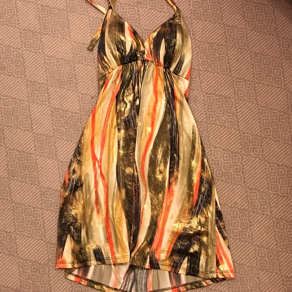 Shiny multi-colored summer dress!
