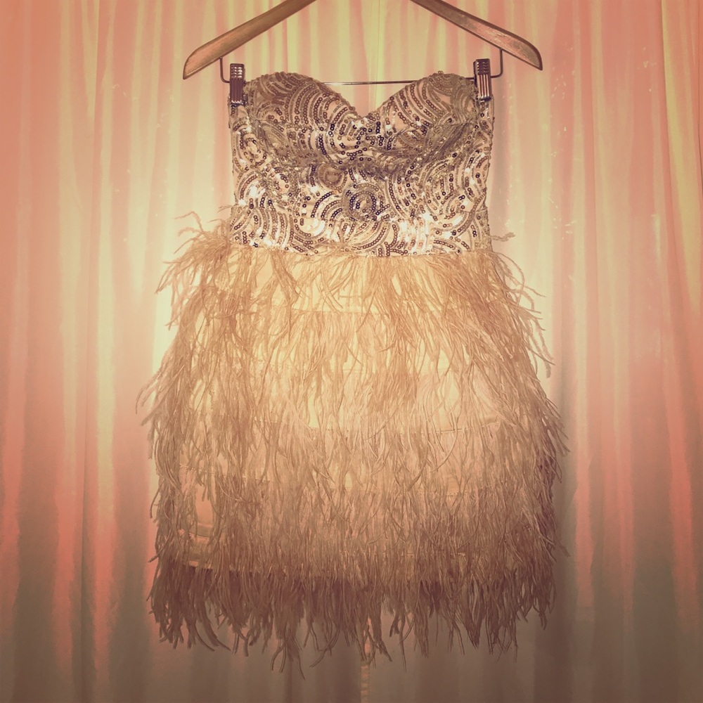 Sexy Bebe strapless dress