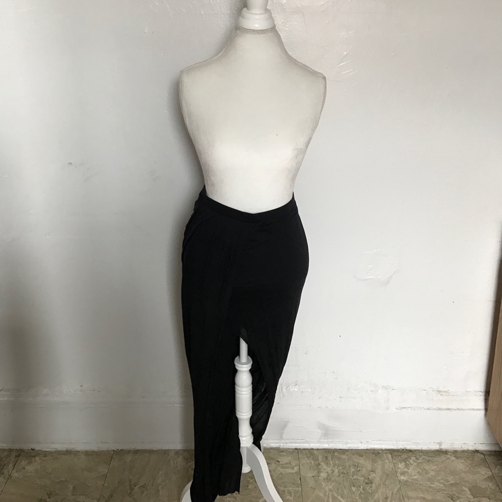 Helmut Lang Asymmetrical black skirt