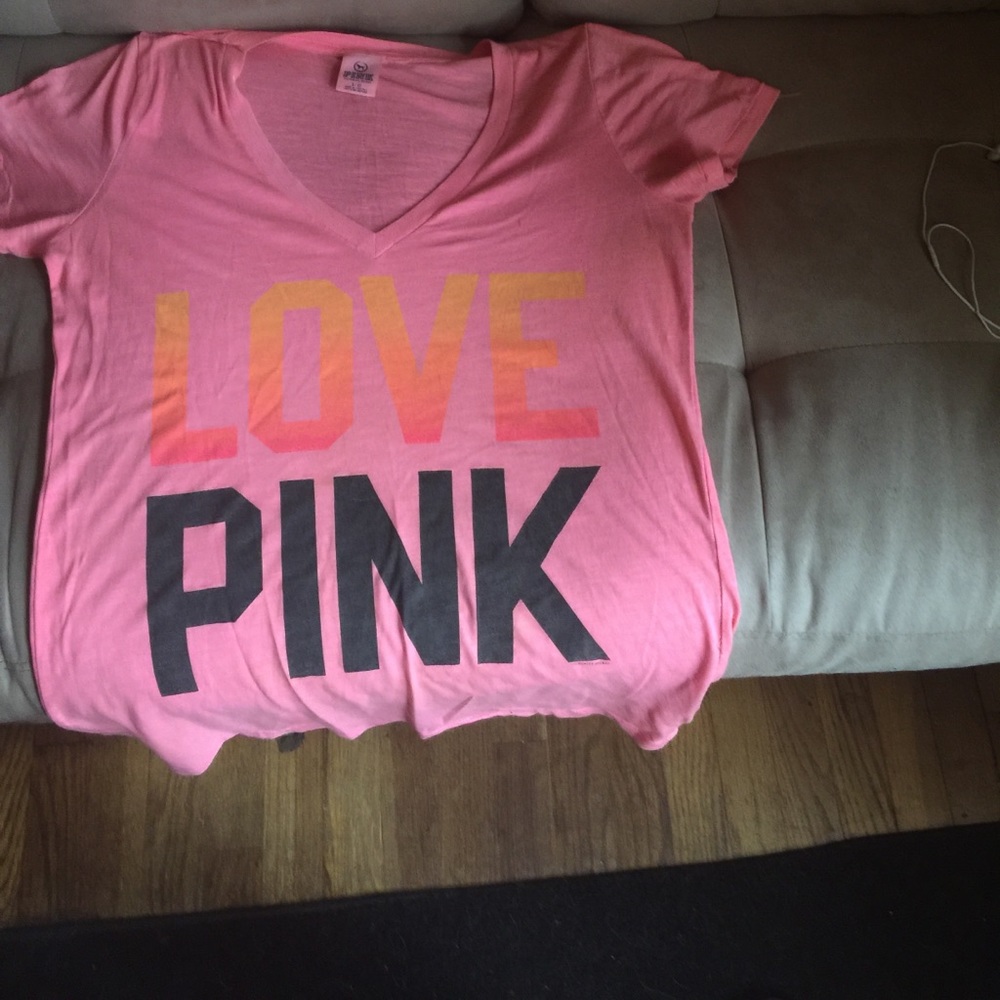 Victoria secret love pink t shirt