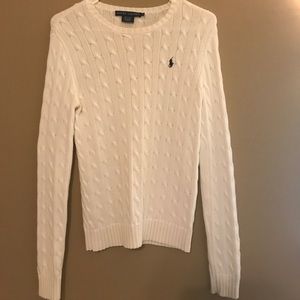 Ralph Lauren cable knit sweater crew neck