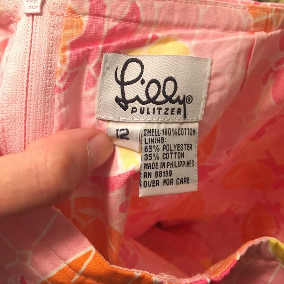 Lilly Pulitzer girls size 12 pineapple skort - Picture 3 of 4