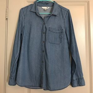 jean button down
