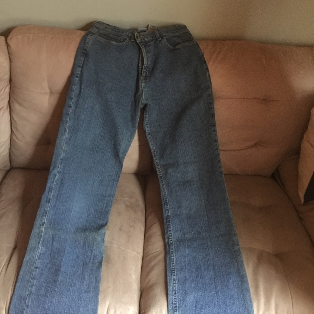 Stretch straight leg jeans