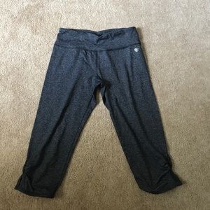 Charcoal stretch crop workout legging