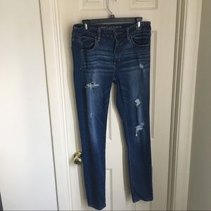 American Eagle hole jegging jeans 12long