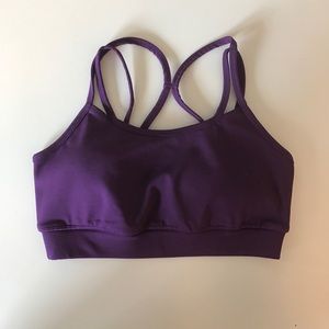 Purple Size Small Strappy Sports Bra - Gaiam