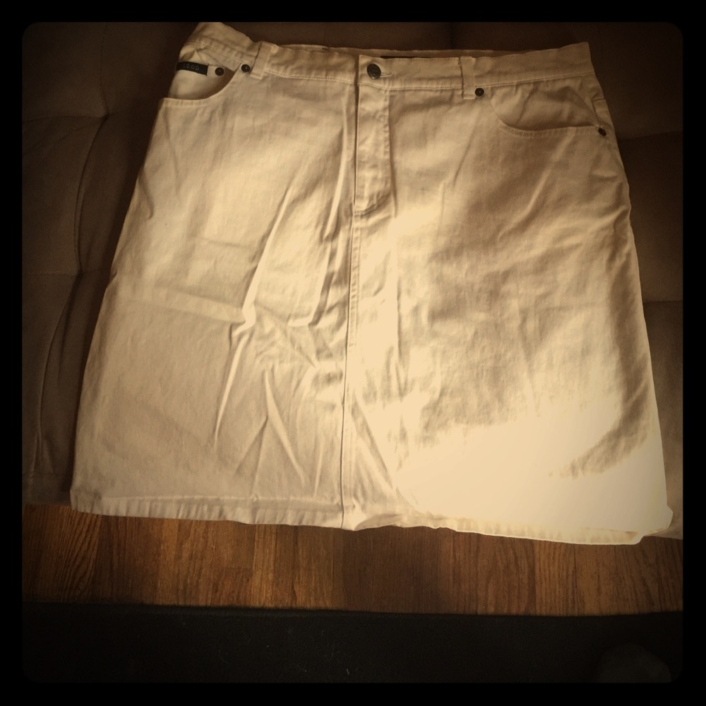 White skirt