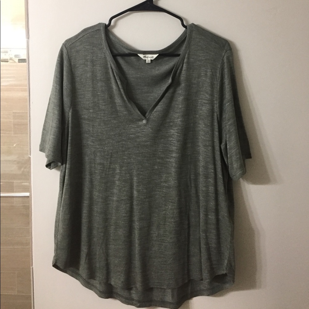 Madewell Choral split neck Tshirt
