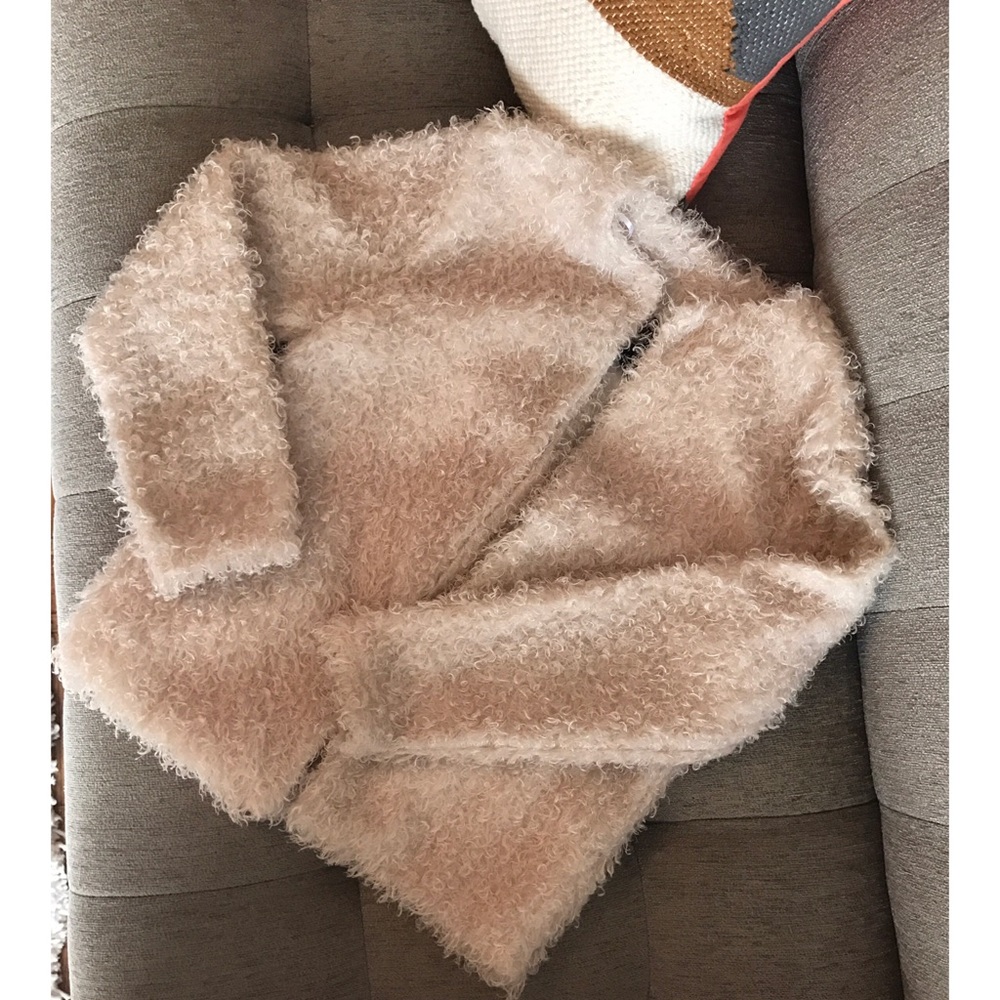 H&M | Faux Lamb Fur Ivory Jacket/Blazer