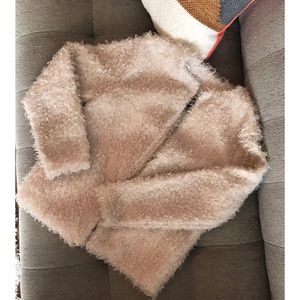 H&M | Faux Lamb Fur Ivory Jacket/Blazer