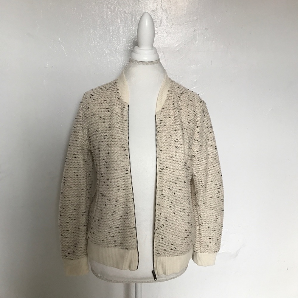 Mango knit bomber cardigan