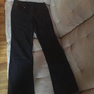Black straight leg pants