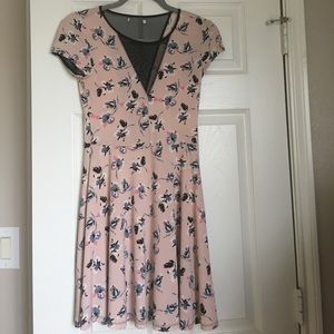 Urban Outfitters deep V slit dress