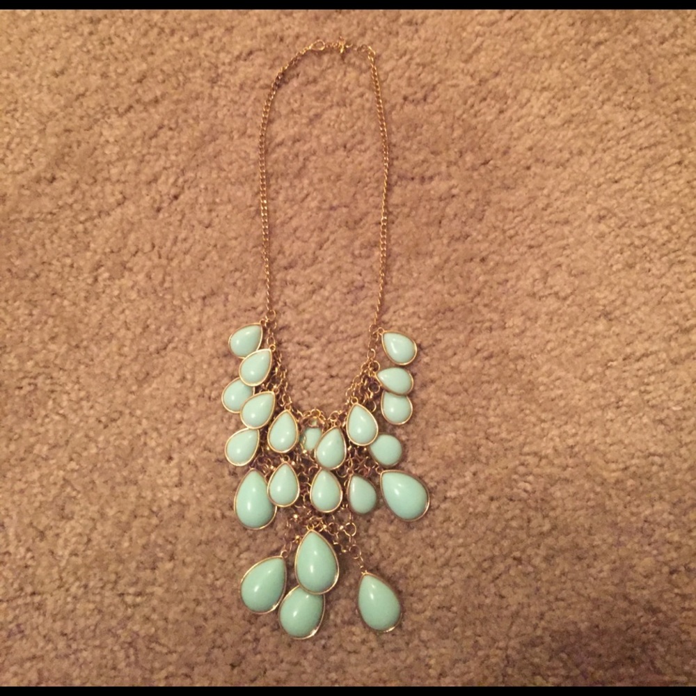 Teal necklace