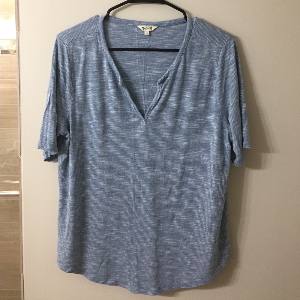 Madewell Choral split neck tee