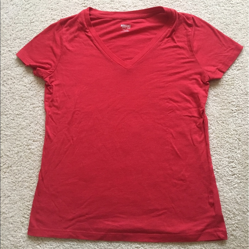 Red V-Neck