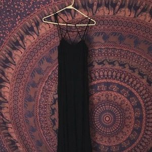 Black Strappy Tobi Maxi Dress