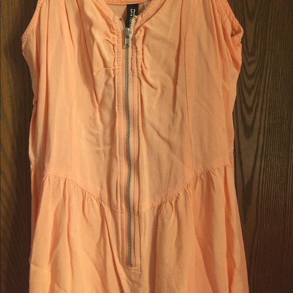Light Coral Zipper Dress - Picture 2 of 2