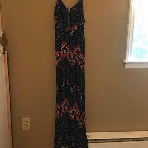Charlotte Russe fun print maxi dress