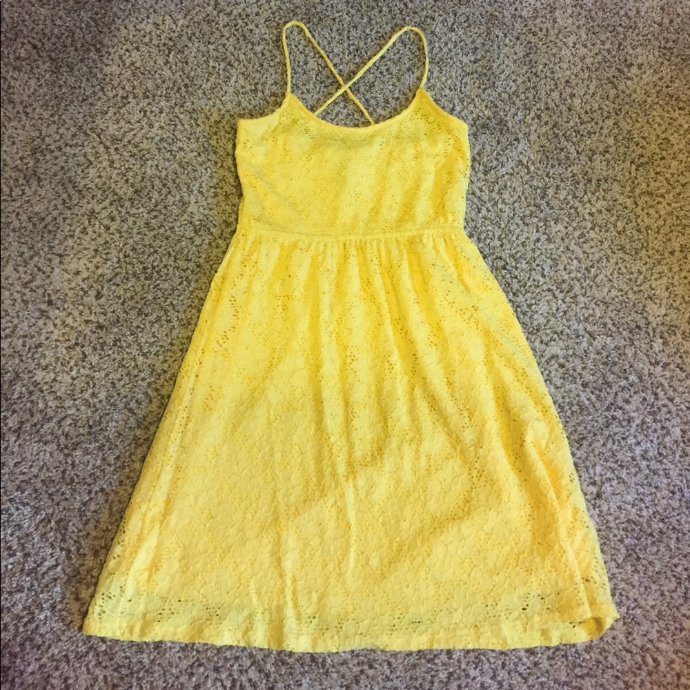 Criss cross back tank dress