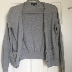 Gray Banana Republic cardigan