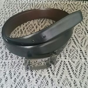 IZOD Brown/Black Reversible Leather Belt
