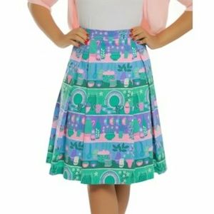 NWT Lindy Bop Purple Kitsch Kitchen Print Skirt