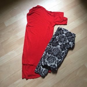 LuLaRoe red Irma top NWOT never worn!