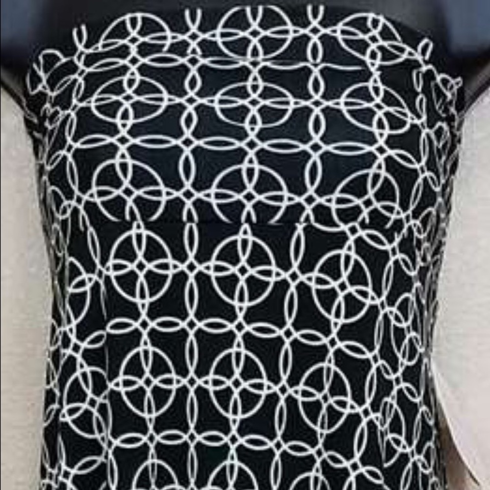 LULAROE MAXI SKIRT - CREAM & BLACK GEO CIRCLES