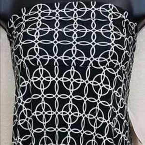 LULAROE MAXI SKIRT - CREAM & BLACK GEO CIRCLES