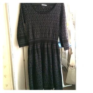 Black and gray dress