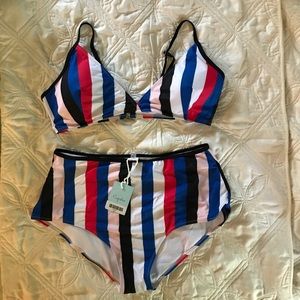 NWT Cupshe high waisted bikini
