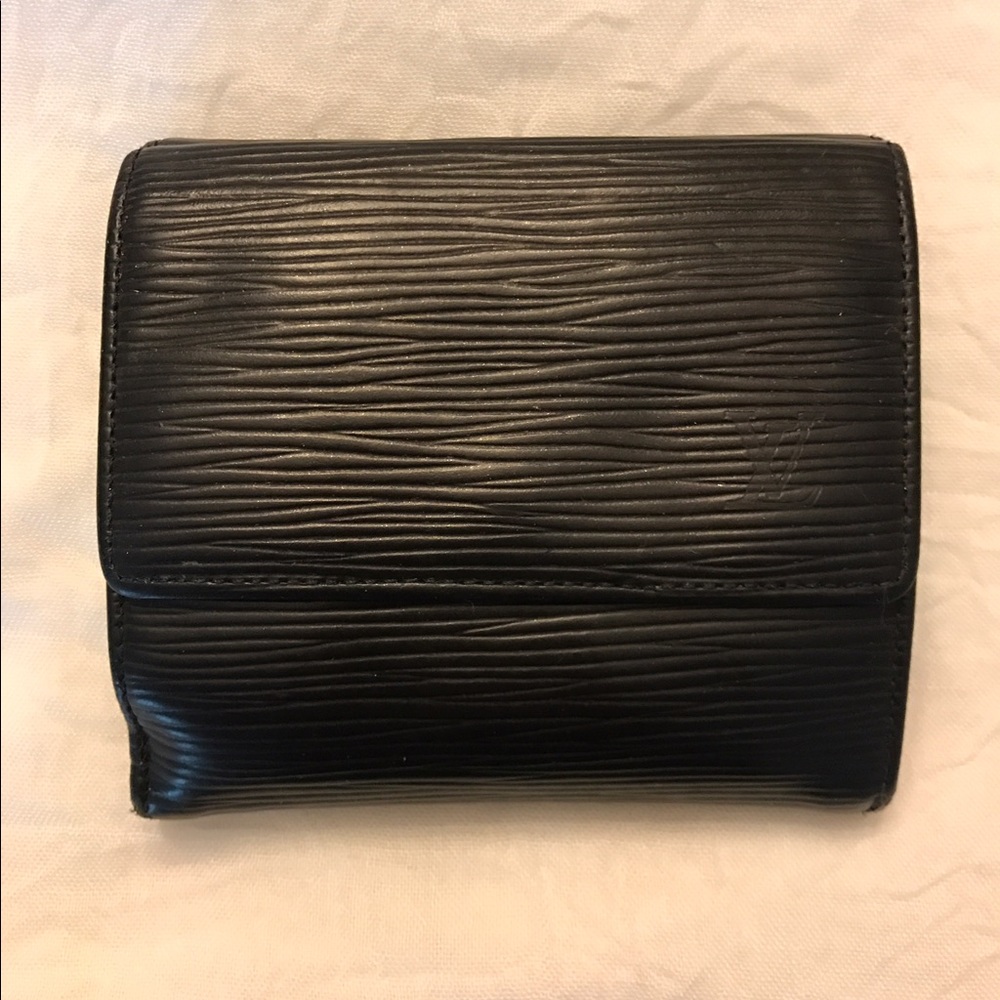 Authentic Louis Vuitton Black Epi Leather Wallet